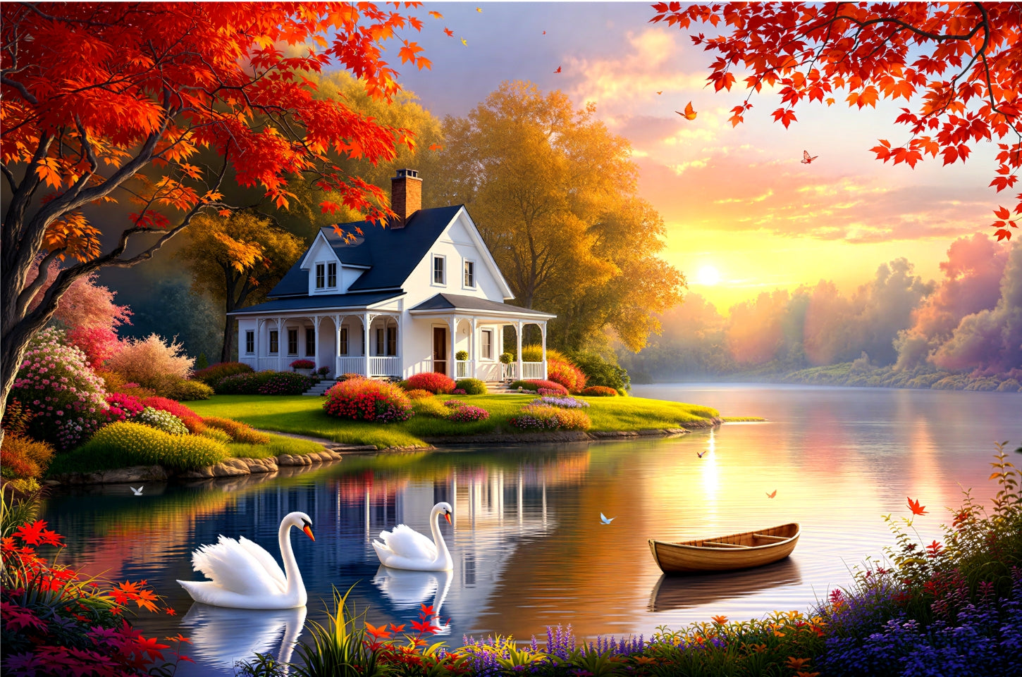 Lake House Jigsaw Puzzle 1,000 Pieces - Jigsaw Art Store