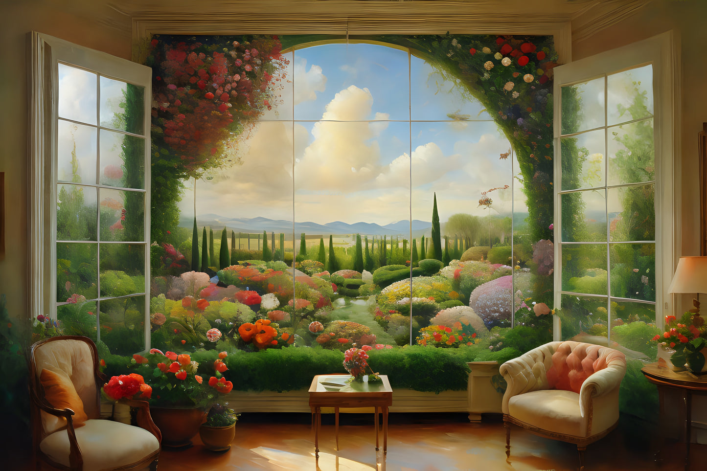 Beautiful Flower Garden Jigsaw Puzzle 1,000 Pieces Adult Puzzles