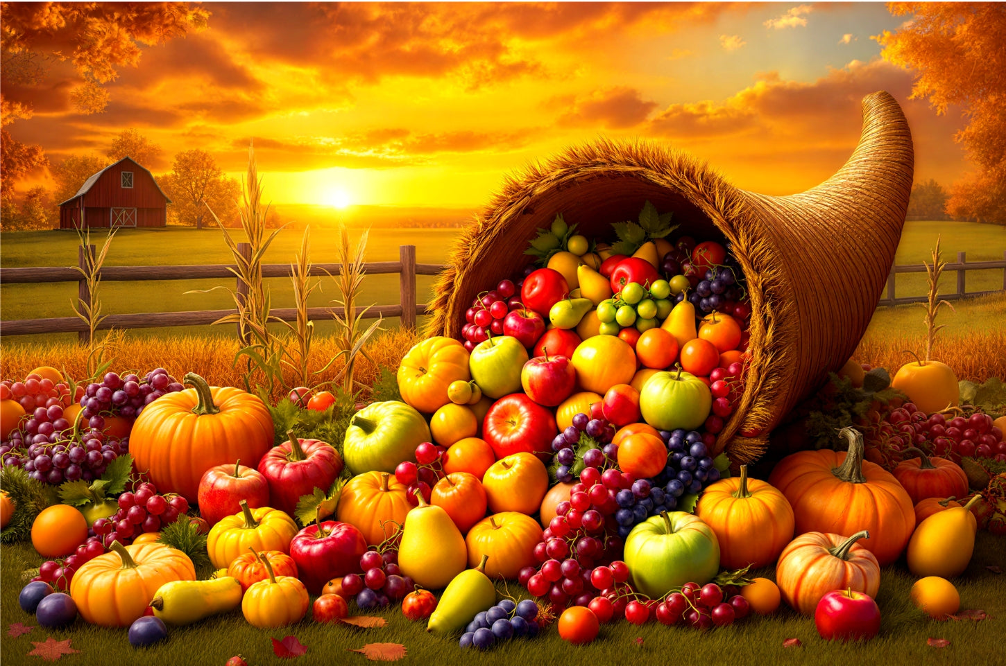 Thanksgiving Cornucopia Jigsaw Puzzle 1,000 Pieces - Jigsaw Art Store