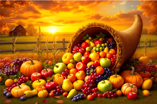 Thanksgiving Cornucopia Jigsaw Puzzle 1,000 Pieces - Jigsaw Art Store