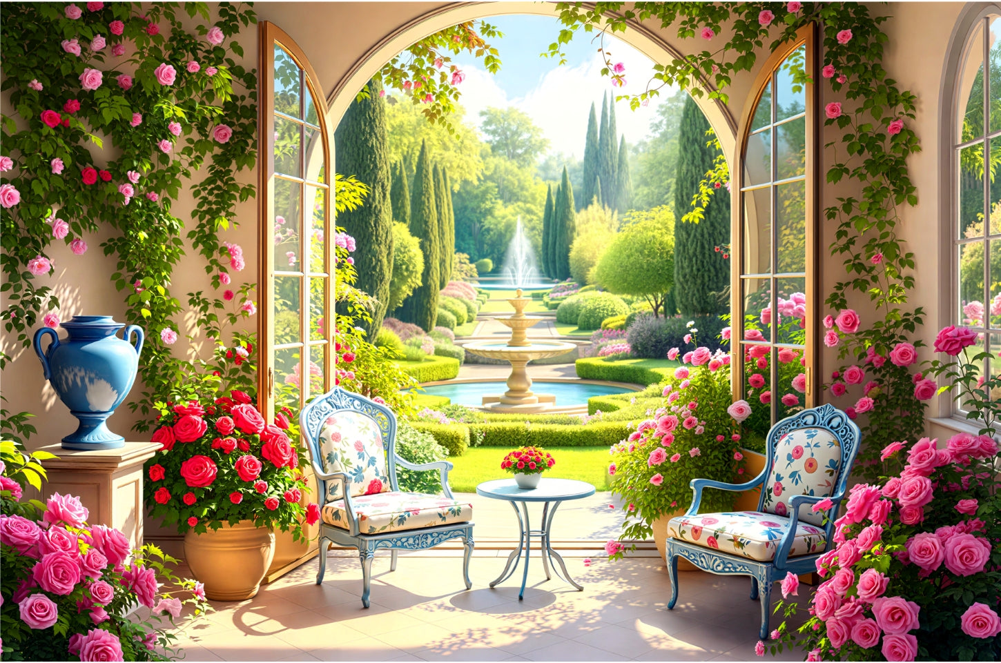 Sunroom Garden - 1,000 Piece Jigsaw Puzzle - Jigsaw Art Store