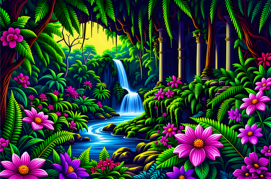 Majestic Amazon Waterfall Jigsaw Puzzle 1,000 Pieces Adult Puzzles Beautiful Jigsaw Puzzle - Jigsaw Art Store
