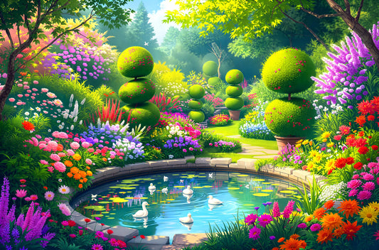Tranquil Garden Escape Jigsaw Puzzle 1,000 Pieces - Jigsaw Art Store