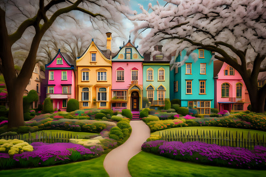 Vibrant Village Jigsaw Puzzle 1,000 Piece - Jigsaw Art Store