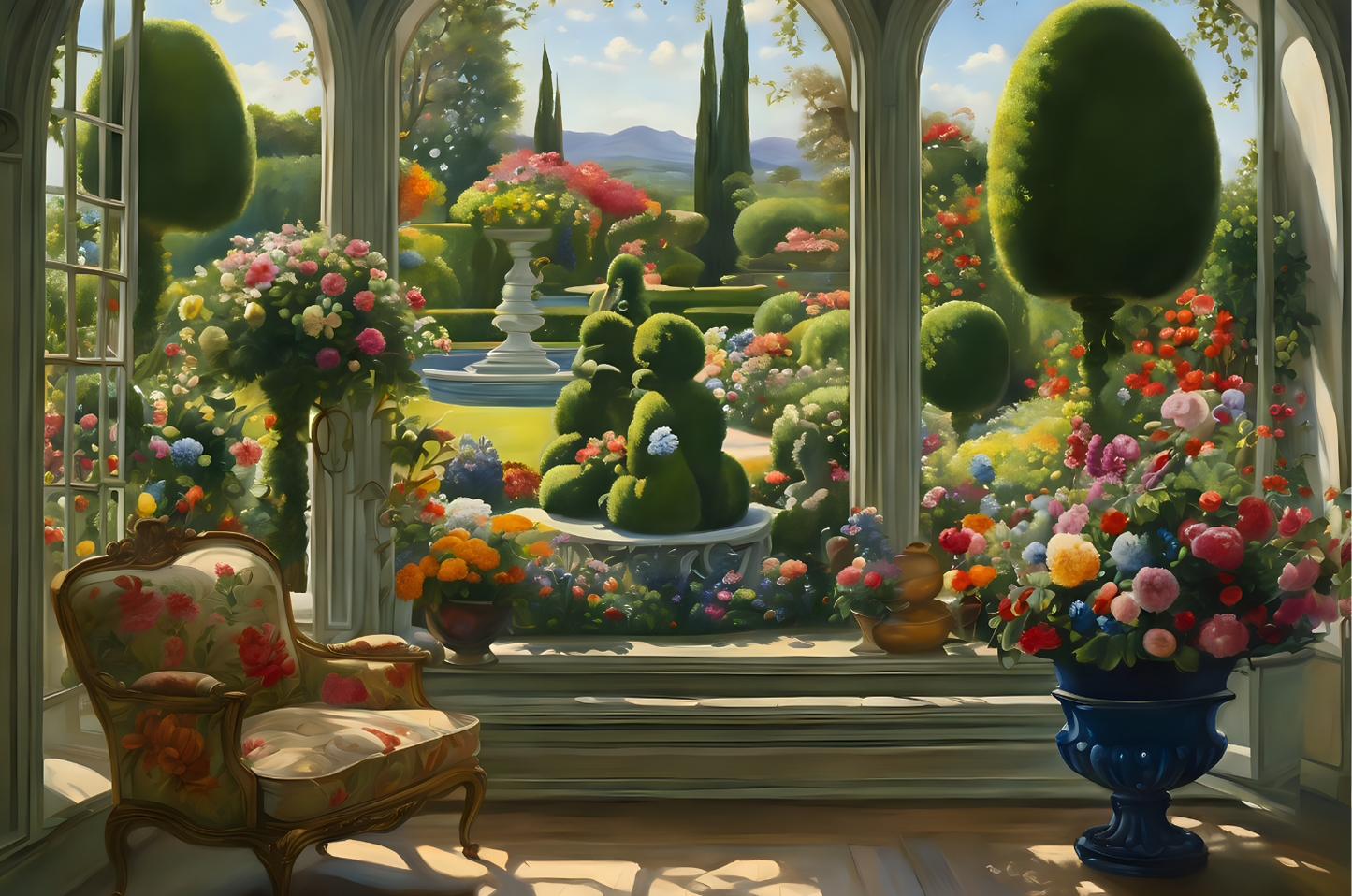 Serene Garden Scene Jigsaw Puzzle 1,000 Pieces Adult Puzzles Beautiful Jigsaw Puzzle