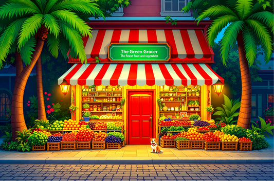 City Market Charm Jigsaw Puzzle 1,000 Pieces