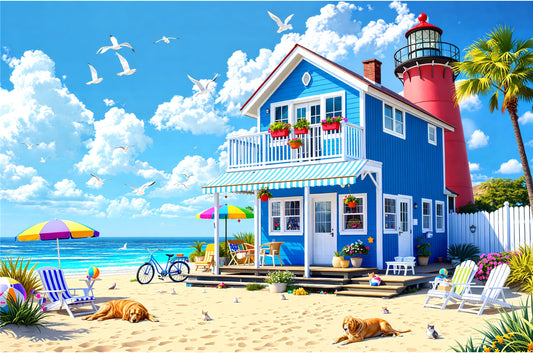 Beach House - 1,000 Piece Jigsaw Puzzle