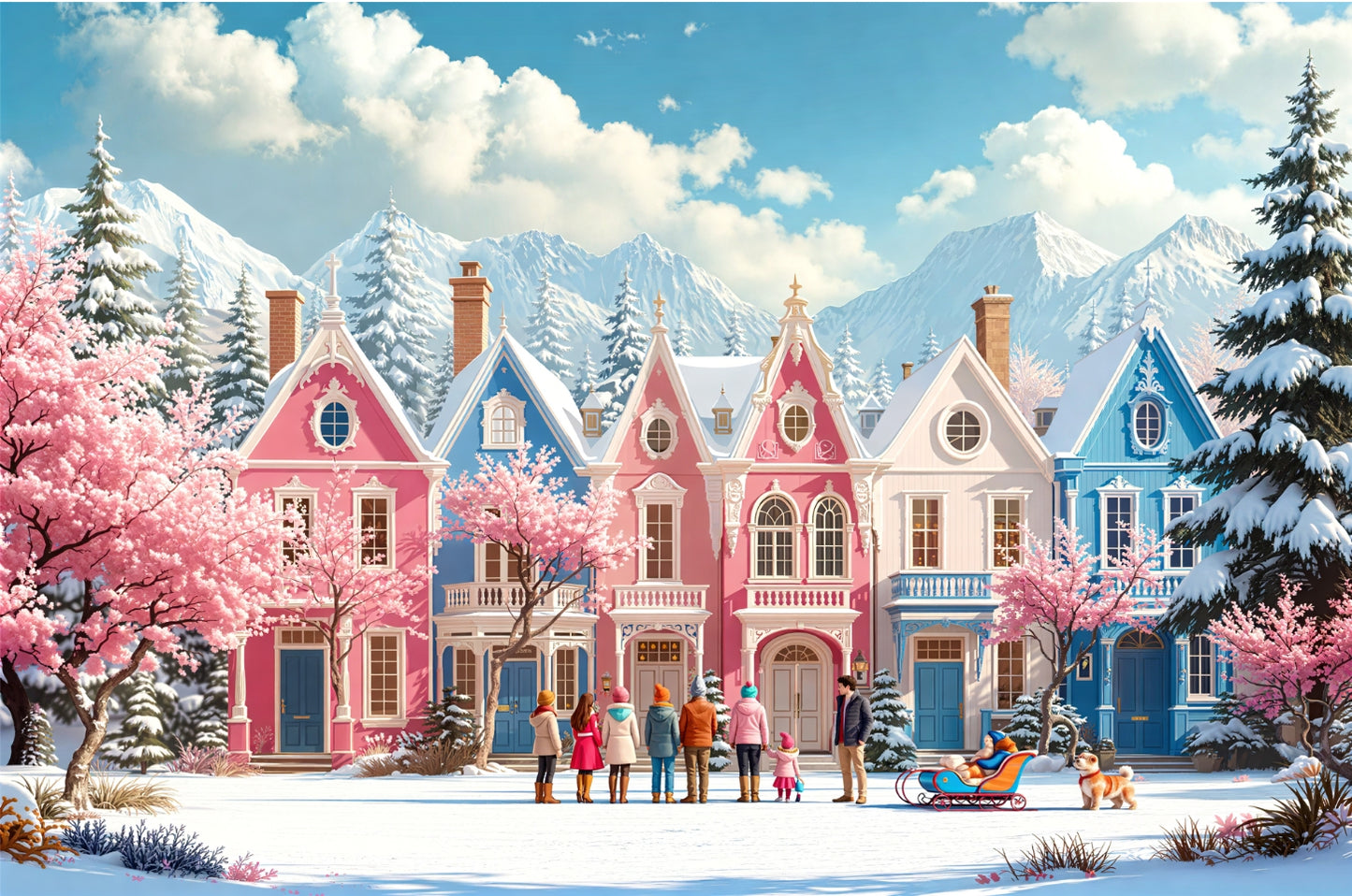 Winter Village Charm Jigsaw Puzzle 1,000 Pieces