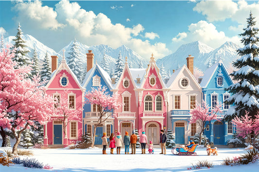 Winter Village Charm Jigsaw Puzzle 1,000 Pieces